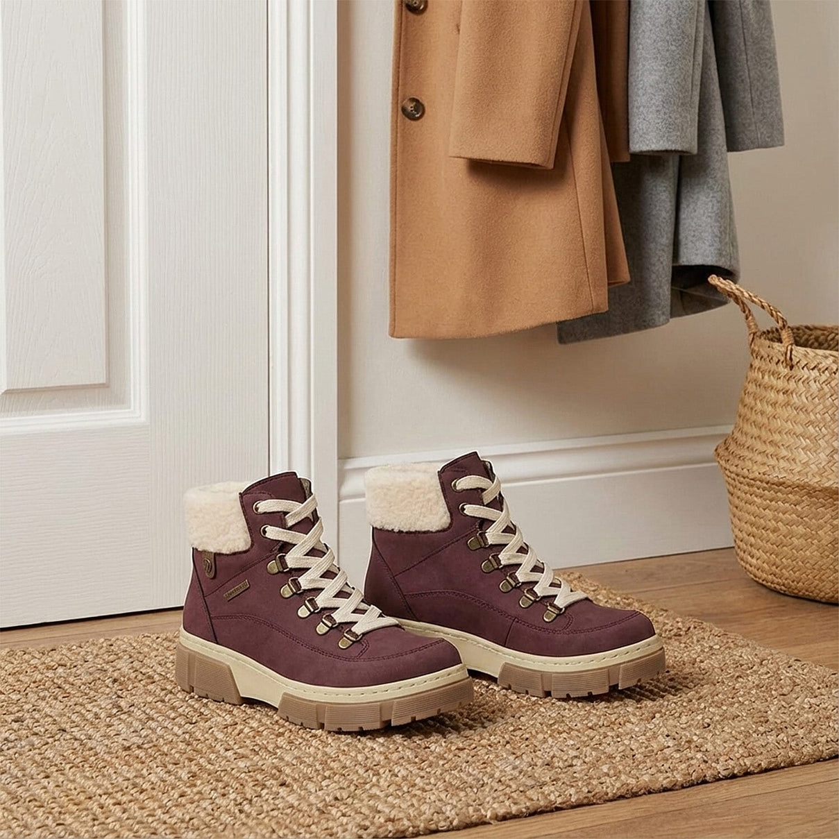 Lotus Conniston Waterproof Leather Ankle Boot (Size 7) - Bordo V32524945 2
