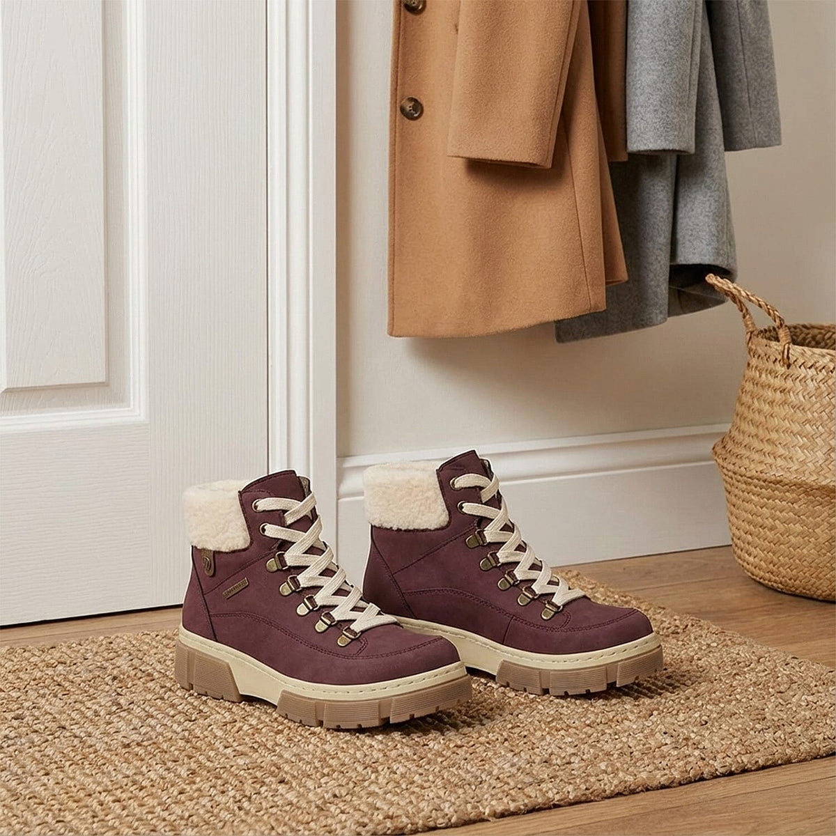Lotus Conniston Waterproof Leather Ankle Boot (Size 7) - Bordo V32524945 2