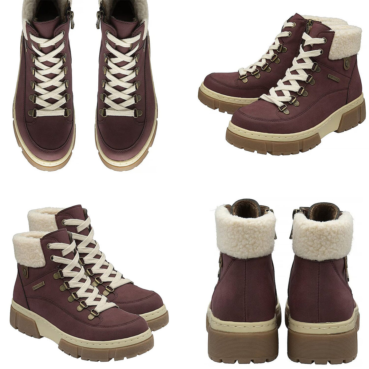 Lotus Conniston Waterproof Leather Ankle Boot (Size 7) - Bordo V32524945 4