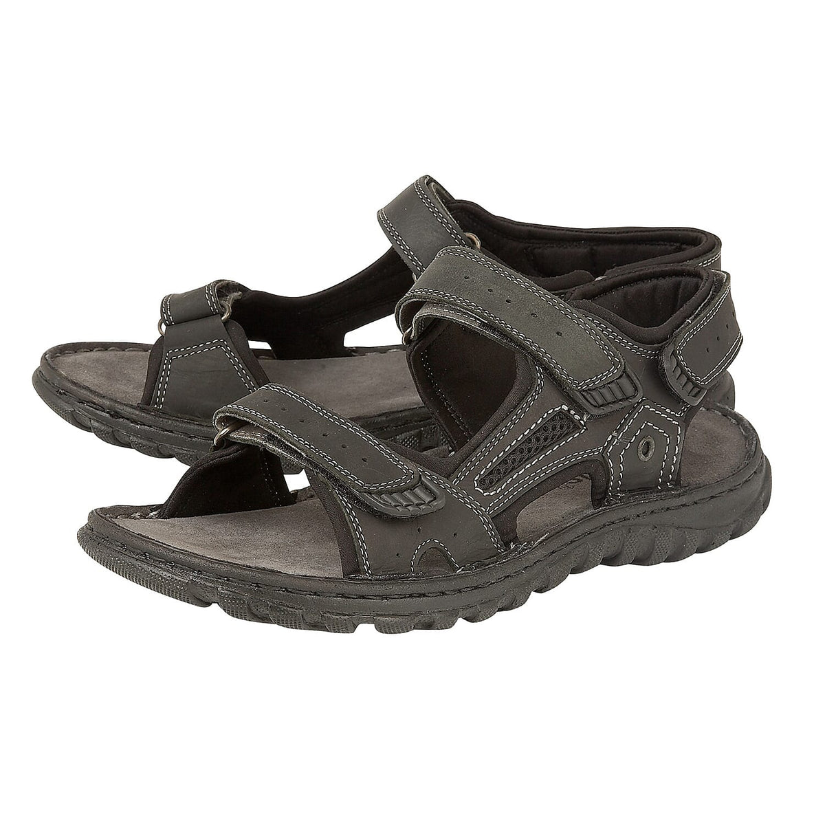 Lotus Douglas Men's Strap Sandals - Black 6486697 0