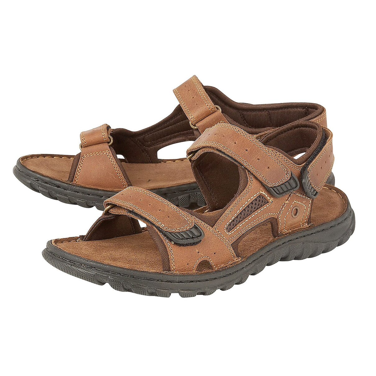 Lotus Douglas Men's Strap Sandals - Tan 6486715 0