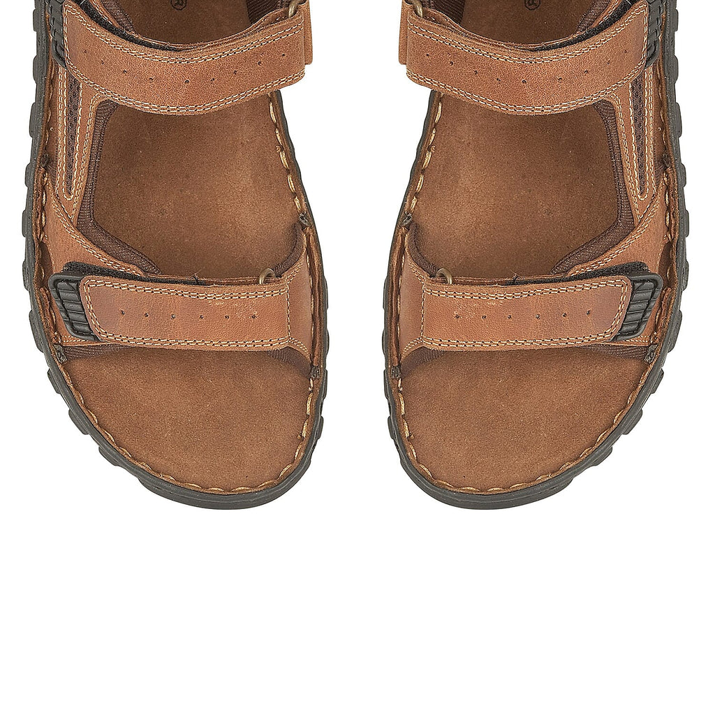 Lotus Douglas Mens Strap Sandals (Size 12) - Tan