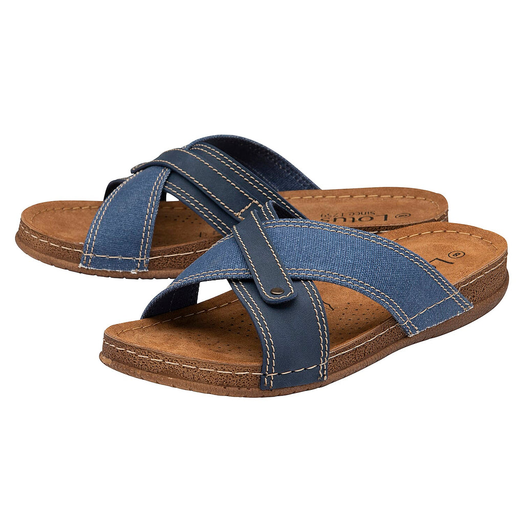 Lotus Marvin Mens Mule Sandals (Size 9) - Denim
