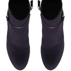 Lotus Ebony Block Heeled Ankle Boots (Size 4) - Purple