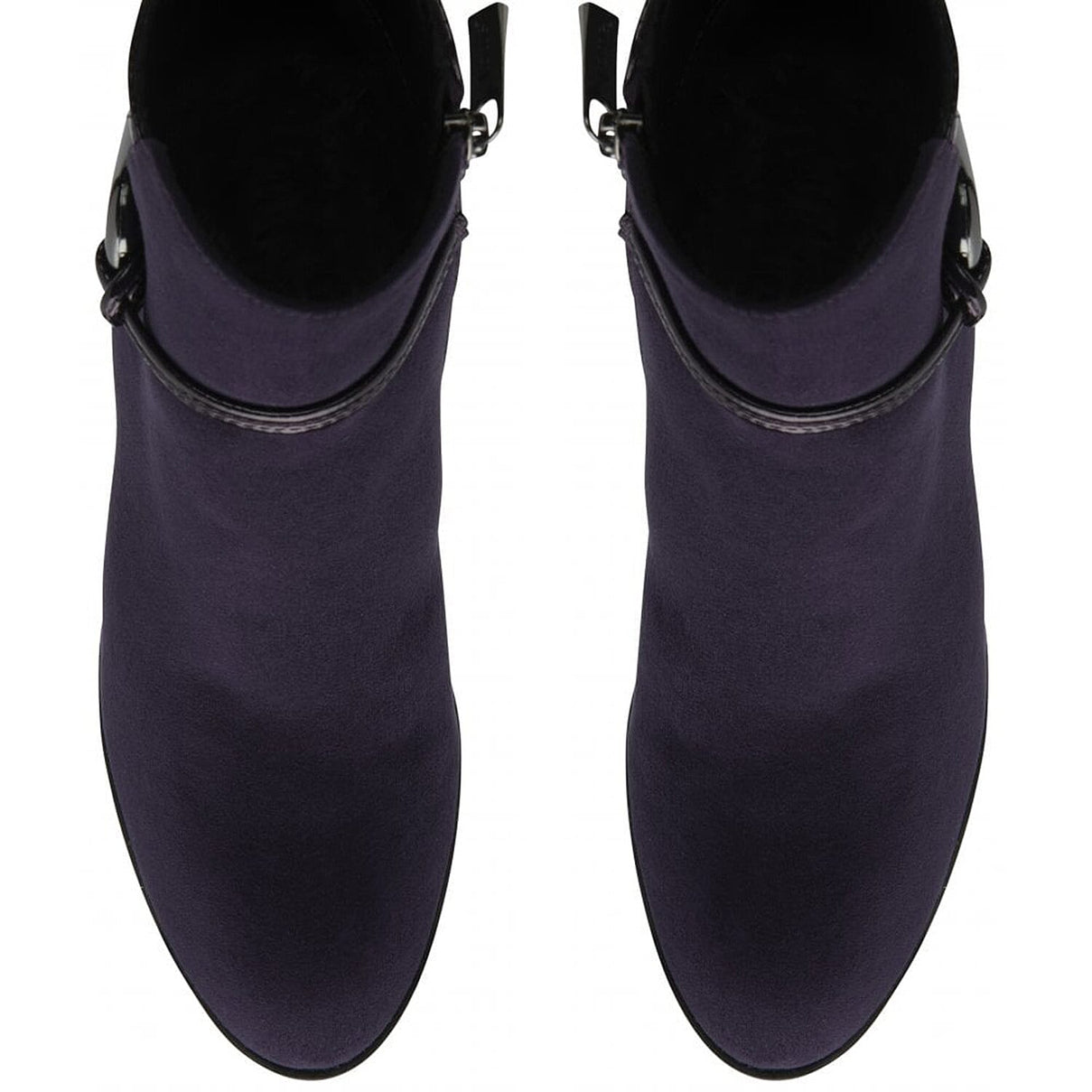 Lotus Ebony Block Heeled Ankle Boots (Size 7) - Purple 8304855 2