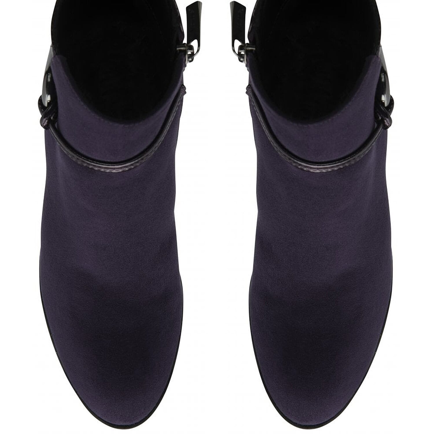 Lotus Ebony Block Heeled Ankle Boots (Size 8) - Purple 8304856 2