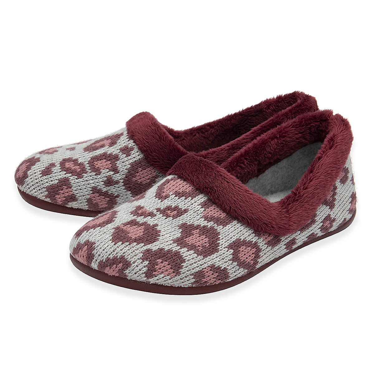 Lotus Feliciana Leopard Print MuleÂ Slippers (Size 3) - Bordo 8357356 0