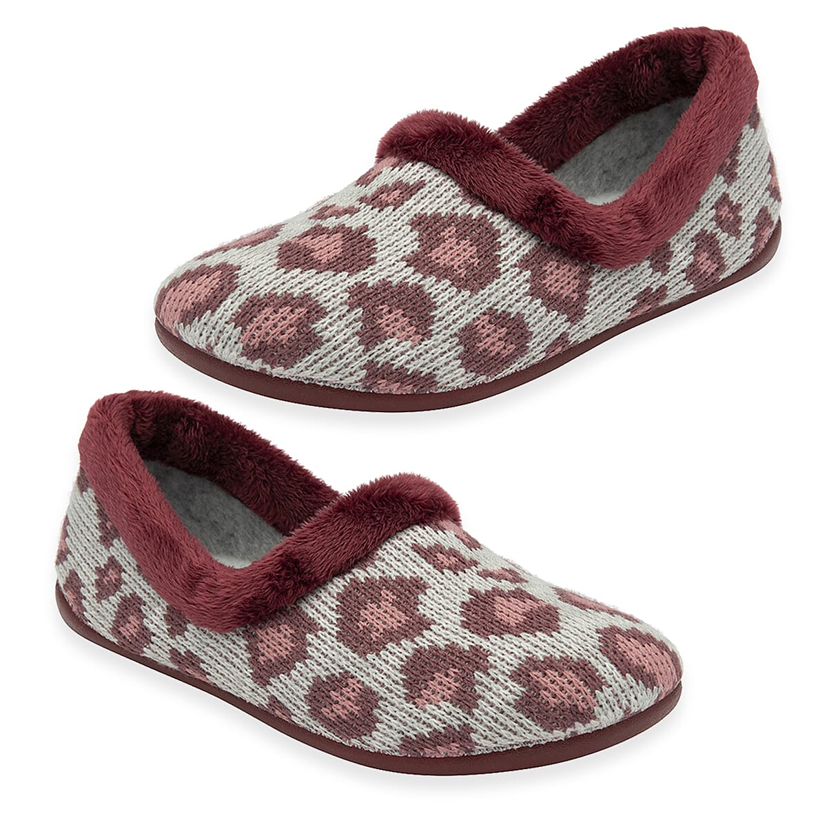 Lotus Feliciana Leopard Print MuleÂ Slippers (Size 3) - Bordo 8357356 1