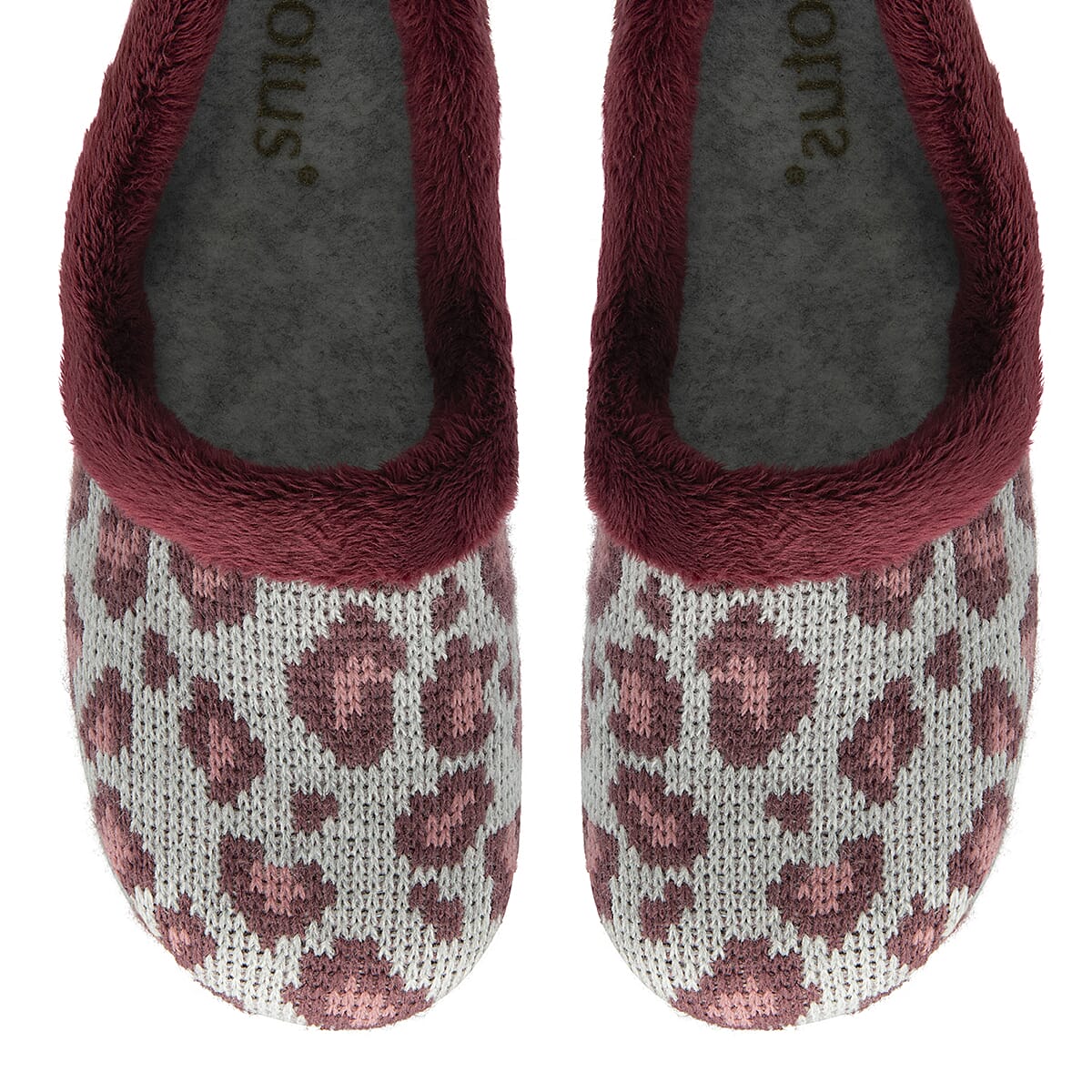Lotus Feliciana Leopard Print MuleÂ Slippers (Size 3) - Bordo 8357356 2