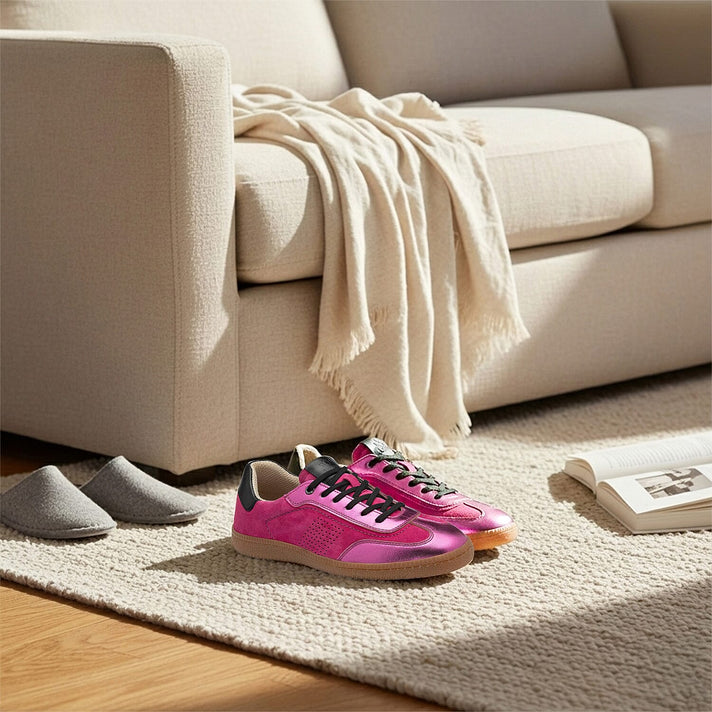 Lotus Frapporta Ladies Leather Trainers (Size 3) - Pink 8379114 2