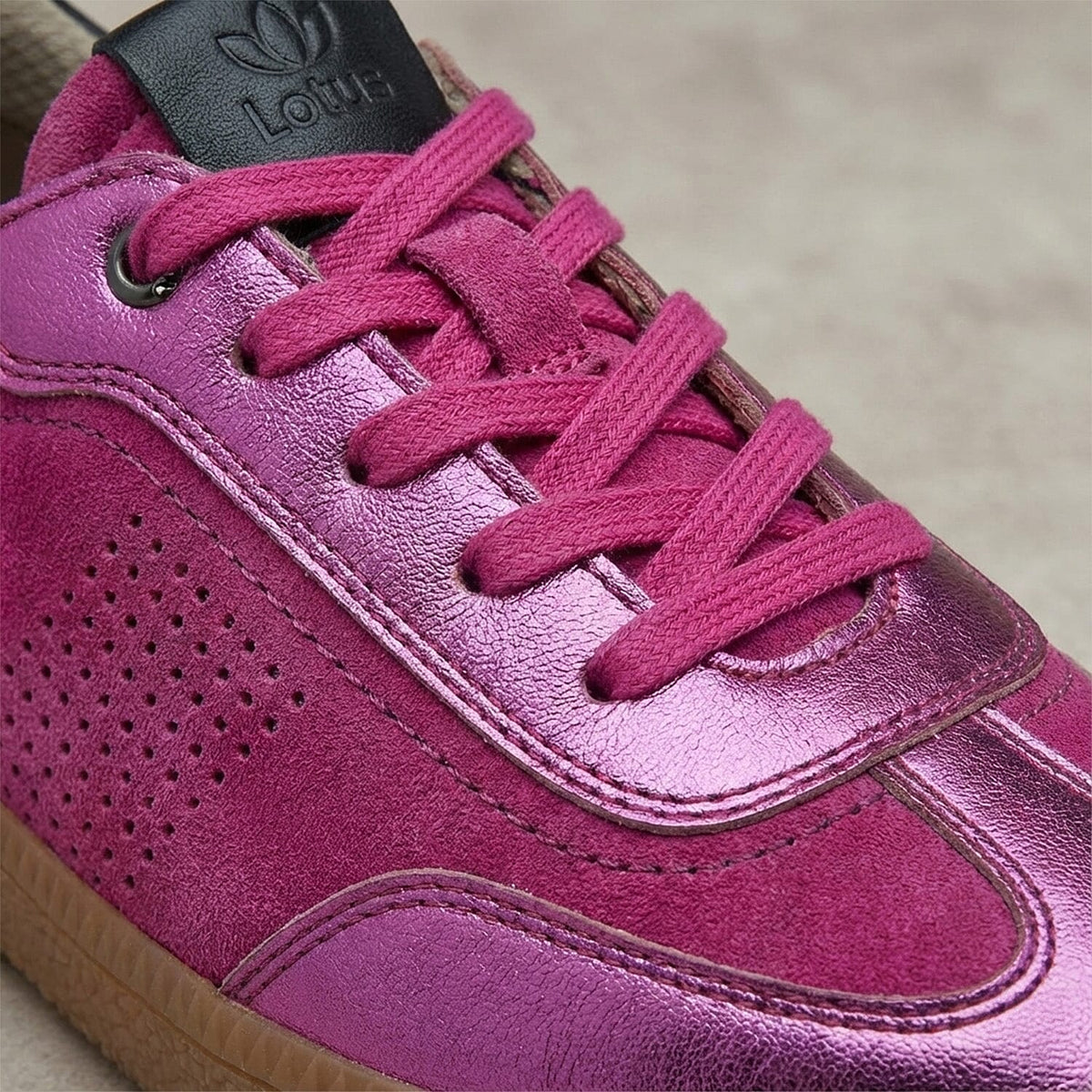 Lotus Frapporta Ladies Leather Trainers (Size 6) - Pink V32514690 2