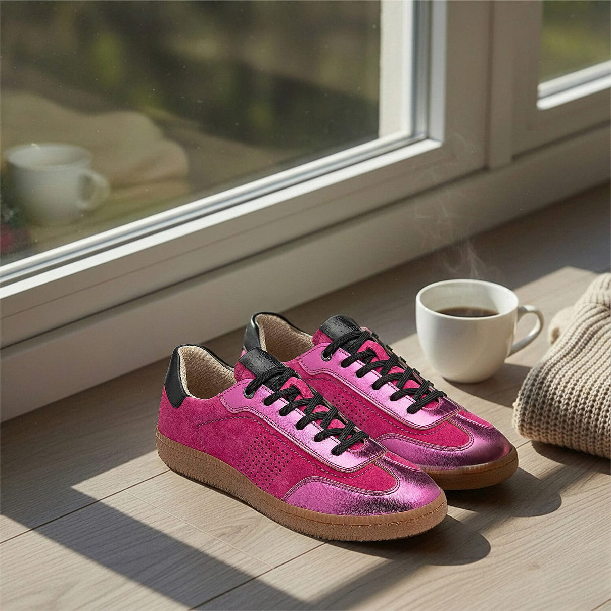 Lotus Frapporta Ladies Leather Trainers (Size 6) - Pink V32514690 4