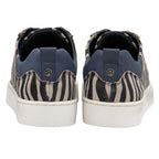 Lotus Garda Zebra Print Leather Lace-Up Trainers (Size 7)