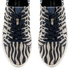Lotus Garda Zebra Print Leather Lace-Up Trainers (Size 7)