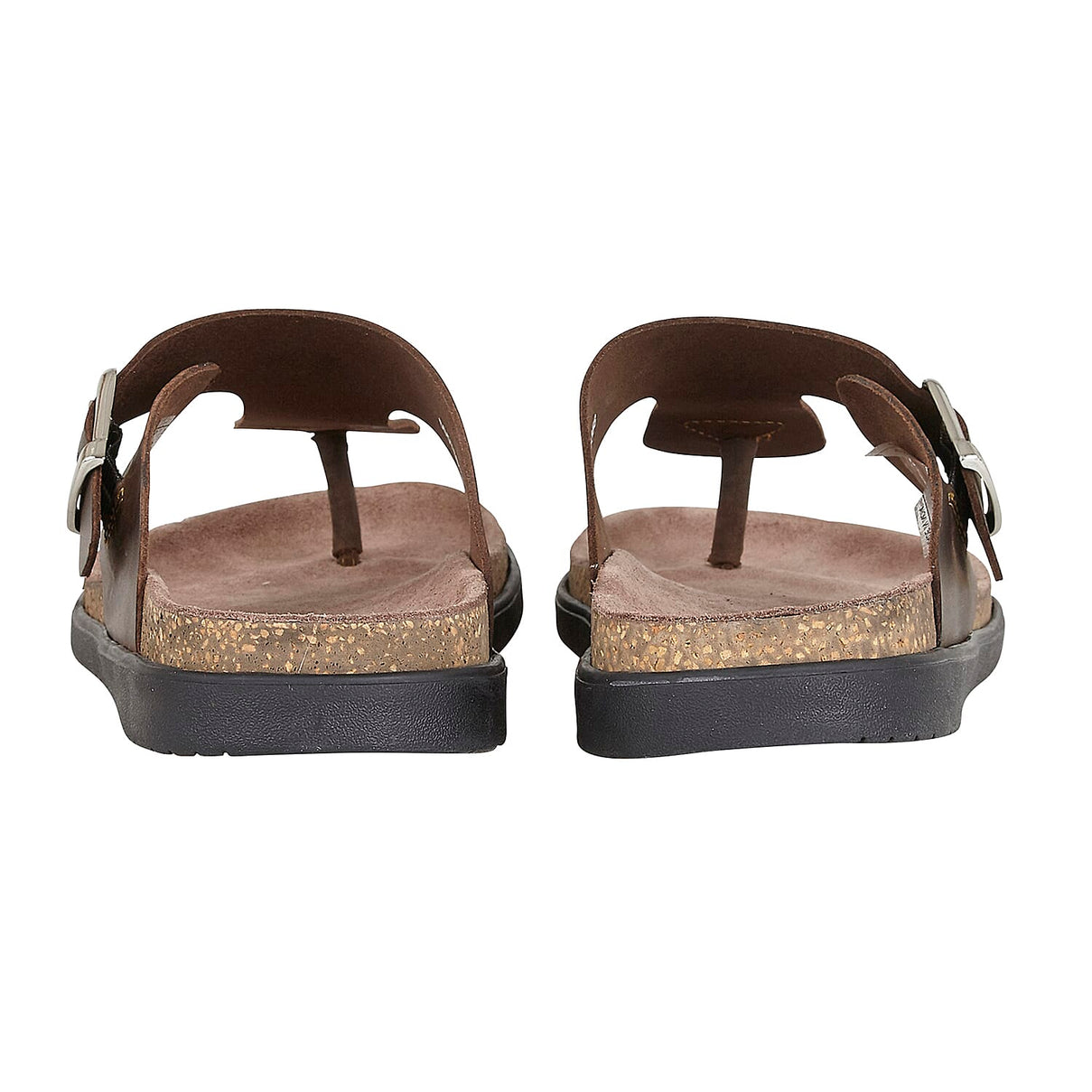Lotus Grady Leather Toe-Post Cushioned Men's Sandals - Brown 6486754 2