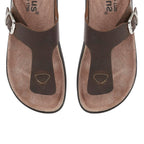 Lotus Grady Leather Toe-Post Mens Sandals (Size 7) - Brown