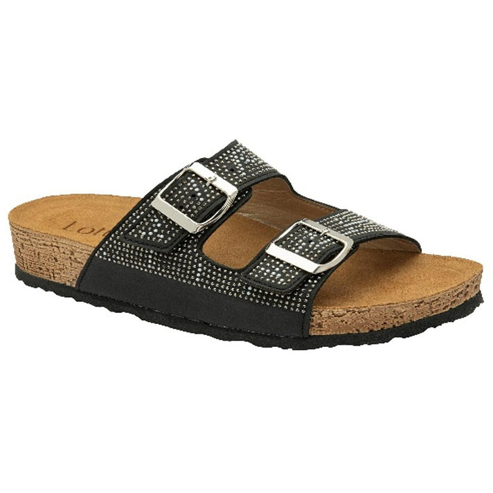 Lotus Ladies Silver Tafella Open-Toe Mule Sandals 8172153 2