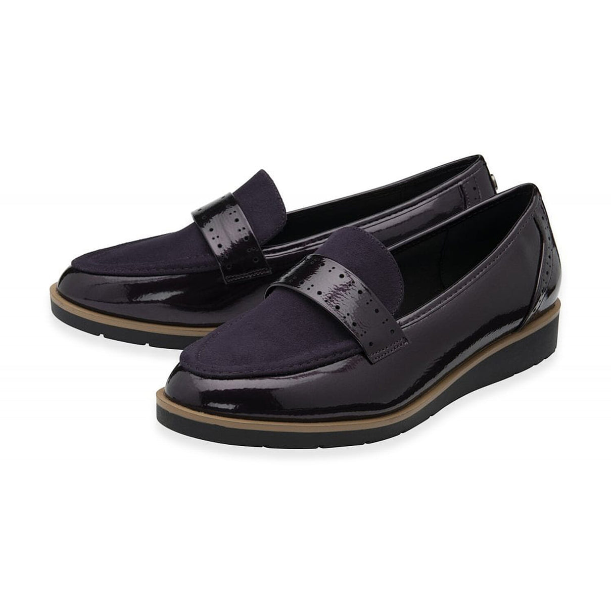 Lotus Ladies Cambridge Loafer Shoe (Size 3) - Purple 8086765 0