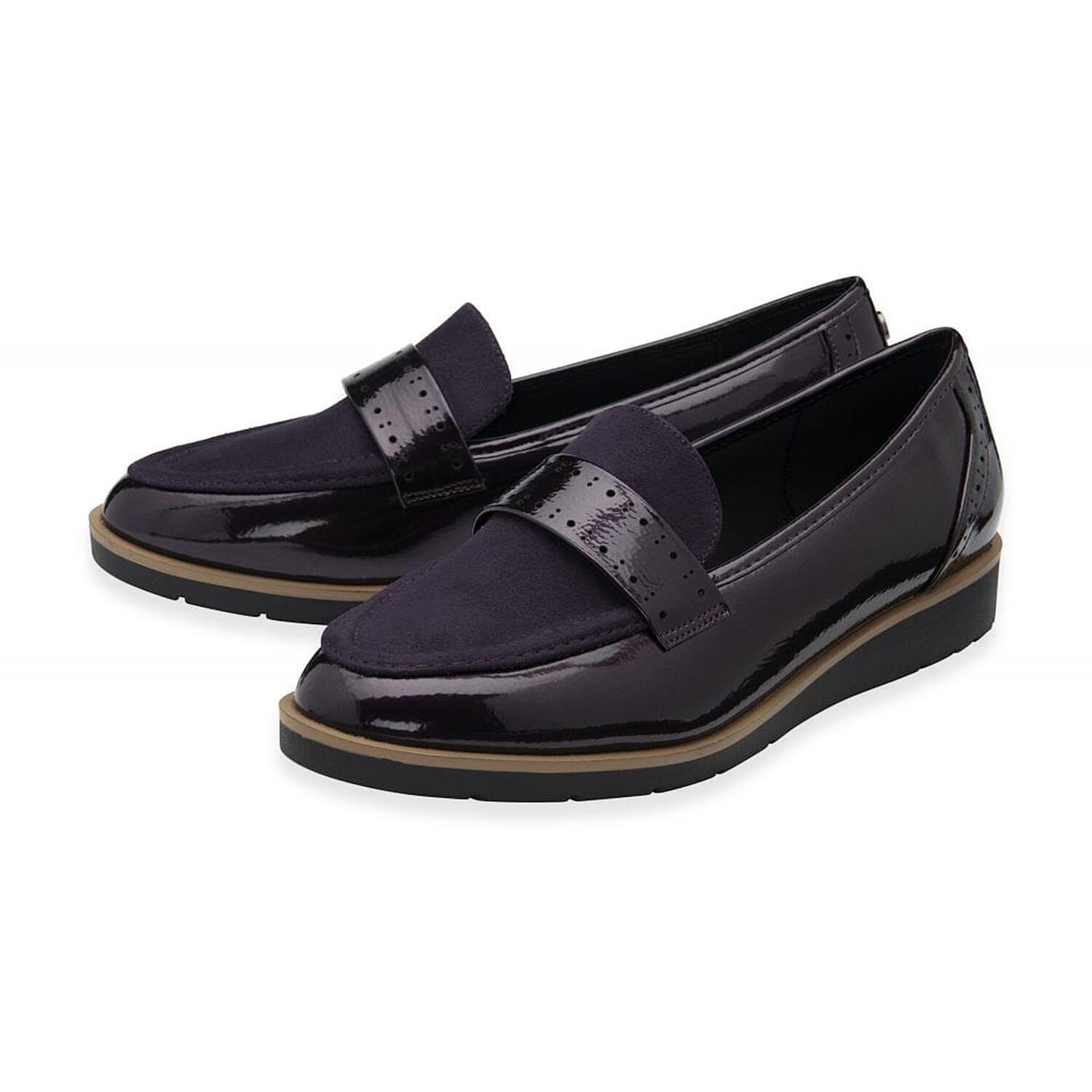 Lotus Ladies Cambridge Loafer Shoe (Size 3) - Purple 8086765 0