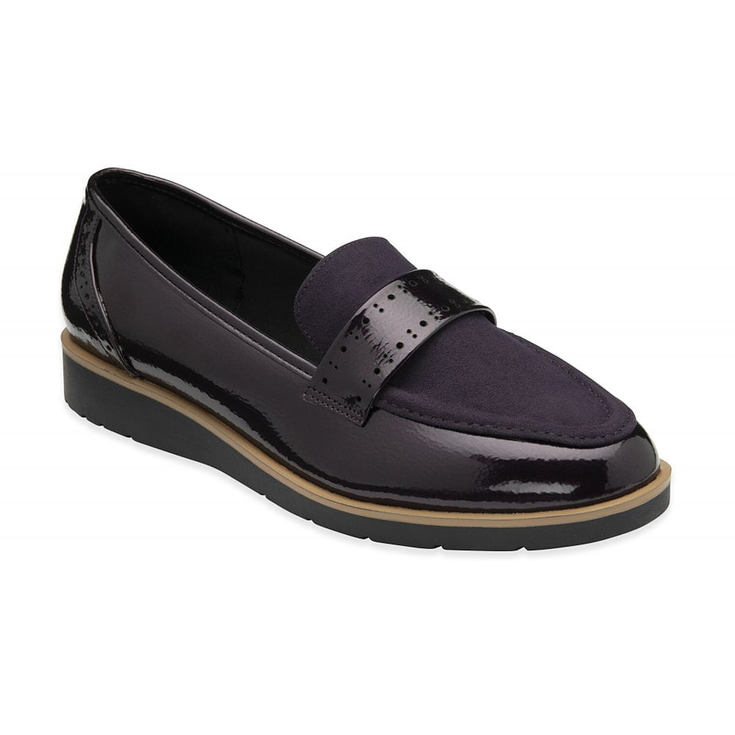 Lotus Ladies Cambridge Loafer Shoe (Size 3) - Purple 8086765 1