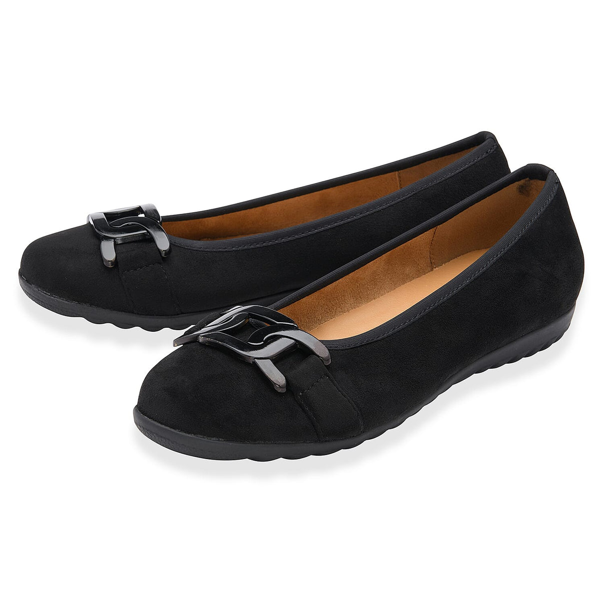 Lotus Ladies Eleni Casual Slip-On Pump With Chain Detail (Size 3) - Black V32515126 1
