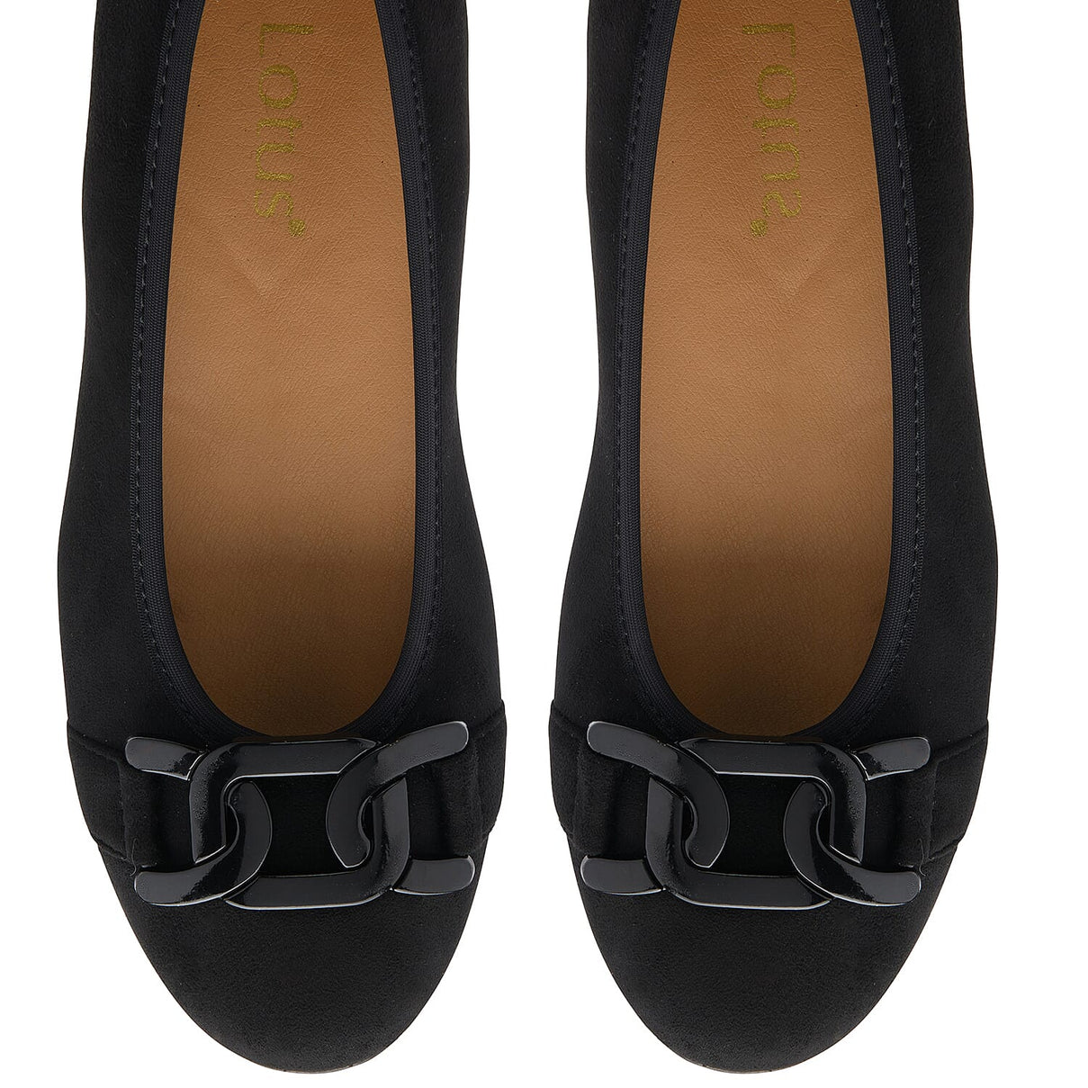 Lotus Ladies Eleni Casual Slip-On Pump With Chain Detail (Size 3) - Black V32515126 3