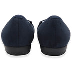 Lotus Ladies Eleni Casual Slip-On Pump With Chain Detail (Size 3) - Navy