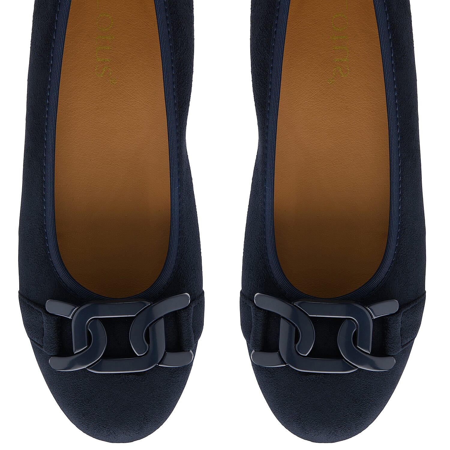 Lotus Ladies Eleni Casual Slip-On Pump With Chain Detail (Size 3) - Navy 8555641 3