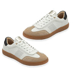 Lotus Frapporta Women Leather Retro Style Lace-Up Casual Shoes (Size 4) - Ecru