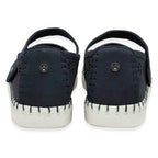 Lotus Aurelia Laser Cut Floral Mary Jane Ballerina Shoes (Size 4) - Navy