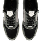 Lotus Moore Womens Wedge Zebra Print Sneakers (Size 5) - Grey