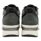Lotus Moore Womens Wedge Zebra Print Sneakers (Size 6) - Grey