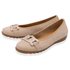 Lotus Ladies Eleni Casual Slip-On Pump With Chain Detail (Size 6) - Natural