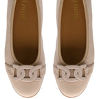 Lotus Ladies Eleni Casual Slip-On Pump With Chain Detail (Size 6) - Natural
