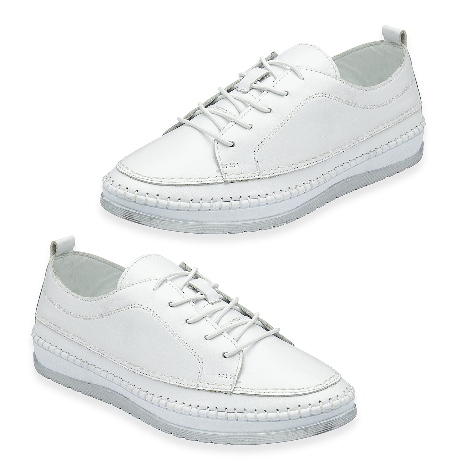 Lotus Womens Rimini Lace Up Casual Sneaker (Size 6) - White 8555609 0