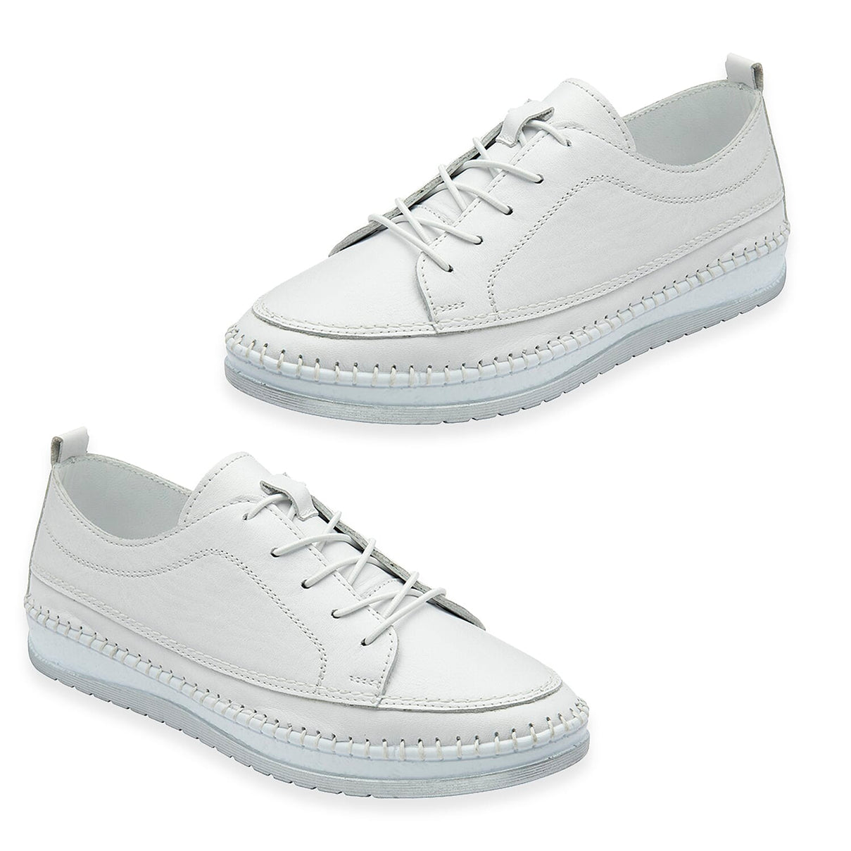 Lotus Womens Rimini Lace Up Casual Sneaker (Size 6) - White 8555609 3