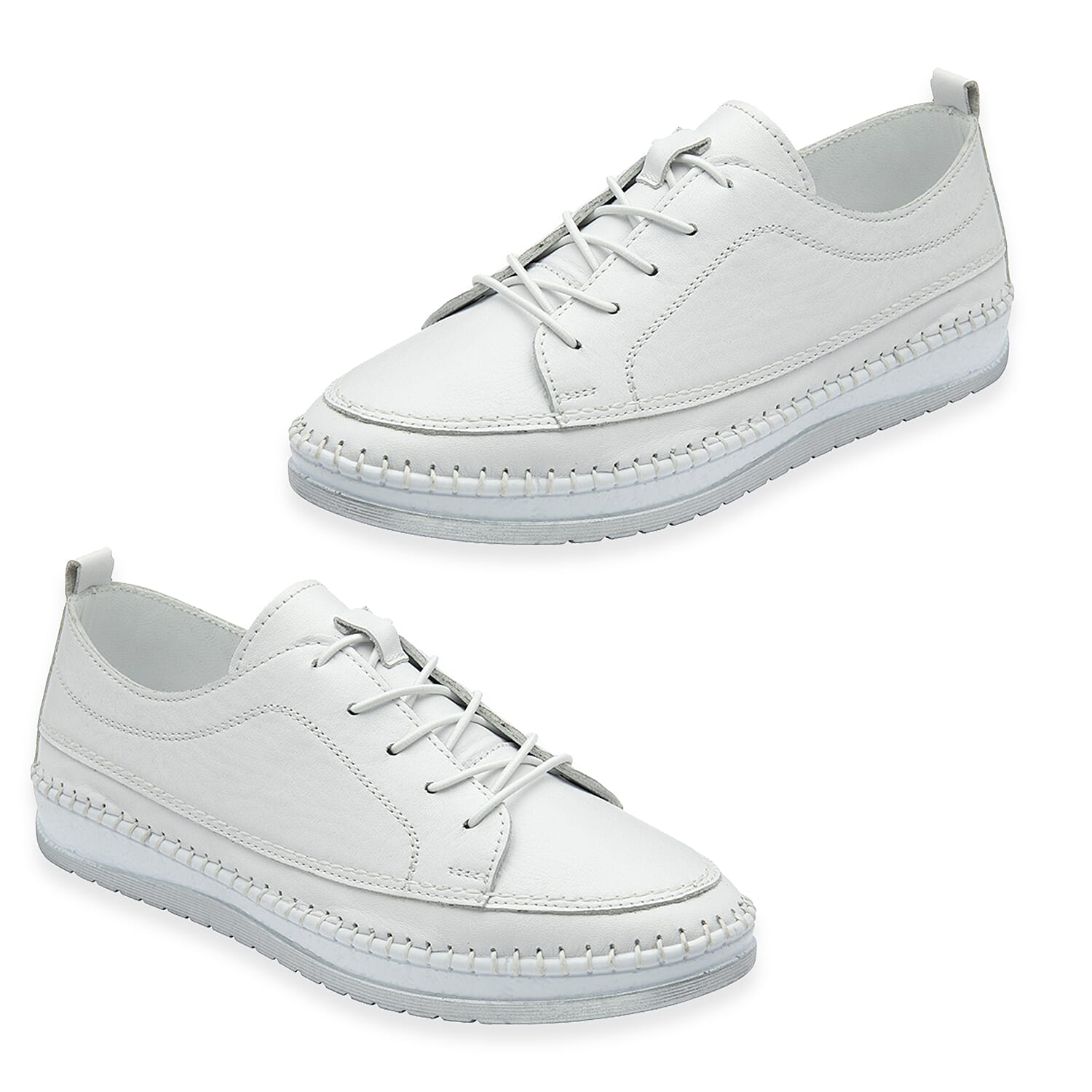 Lotus Womens Rimini Lace Up Casual Sneaker (Size 6) - White 8555609 3