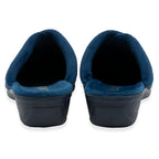 Lotus Gracia Womens Patterned Slip-On Slippers (Size 3) - Navy