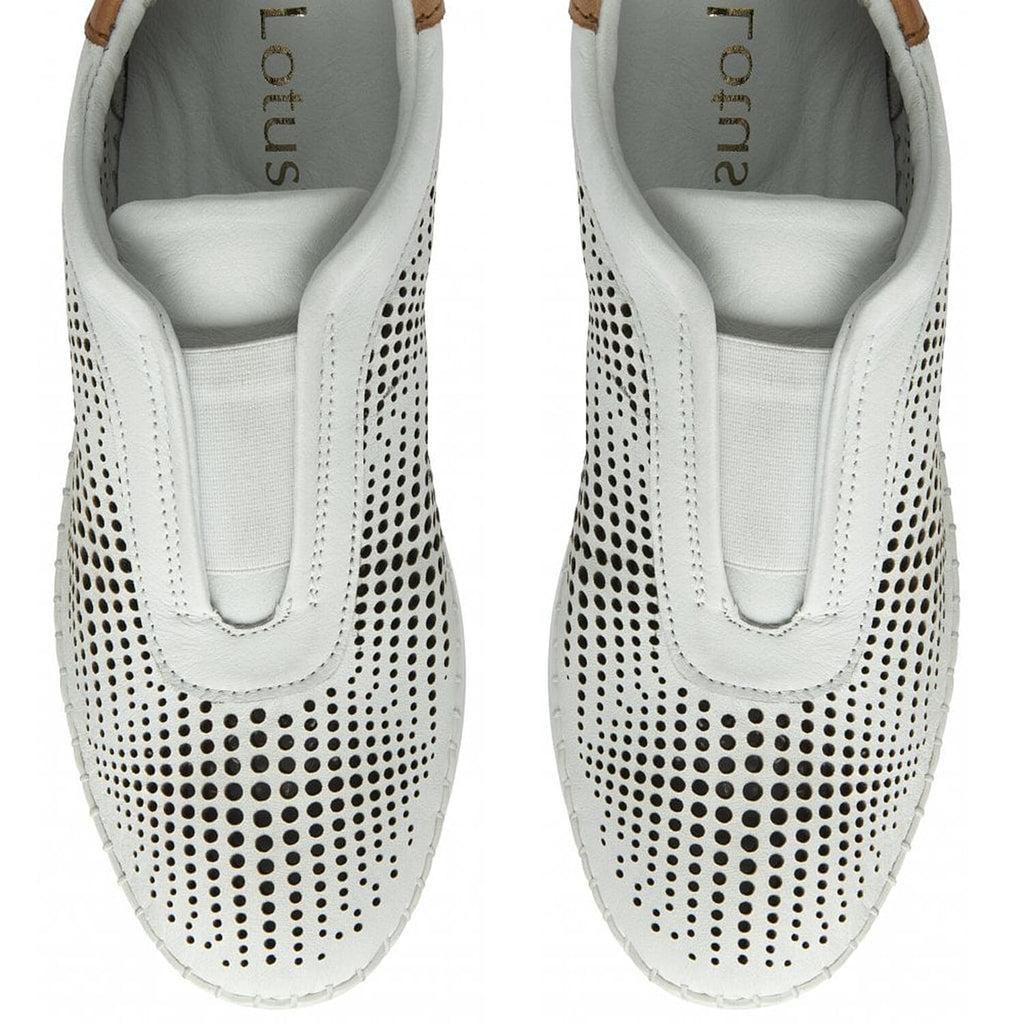 Lotus Womens Lorena Breathable Leather Trainers (Size 3) - White