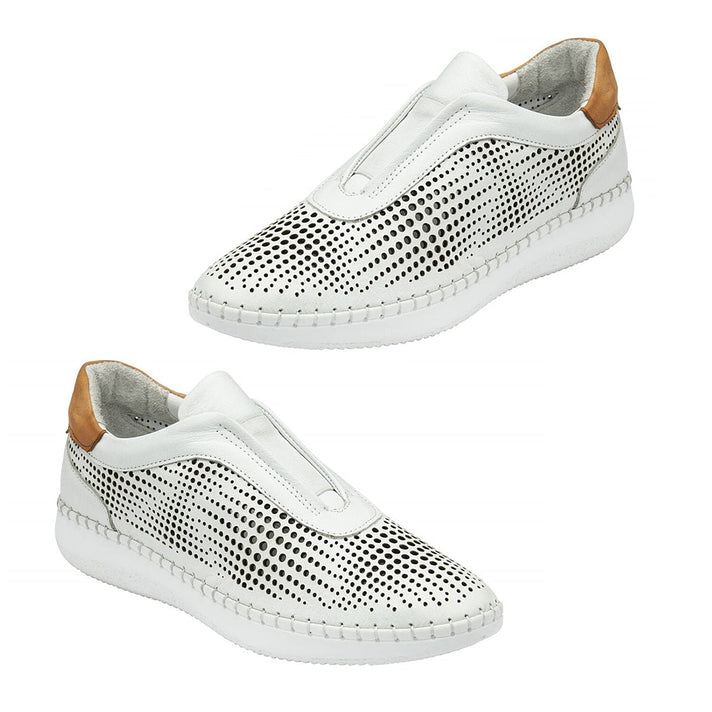 Lotus Women's Lorena Breathable Leather Trainers 8206993 1