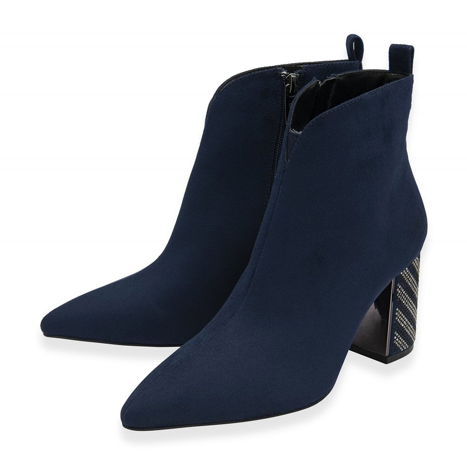 Lotus Lori Pointed Toe Ankle Boots (Size 4) - Navy 8305144 0