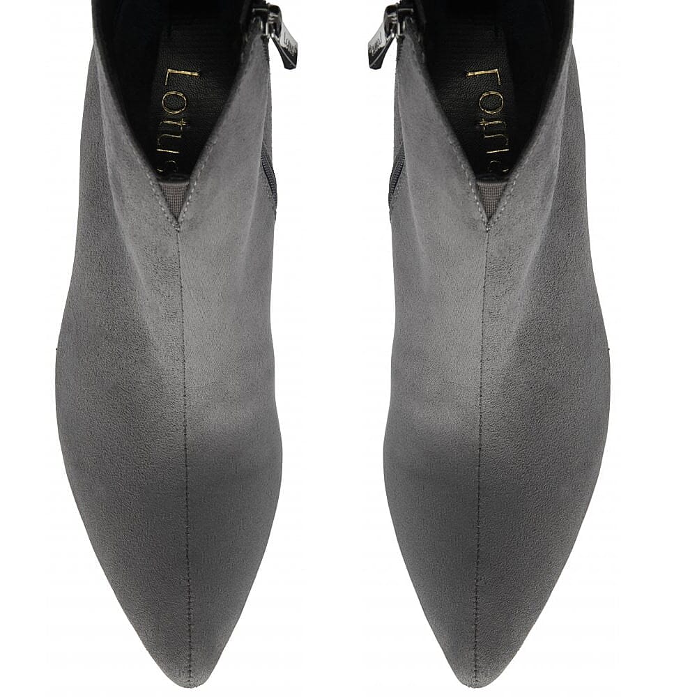 Lotus Lori Pointed Toe Ankle Boots (Size 5) - Grey V32586870 2