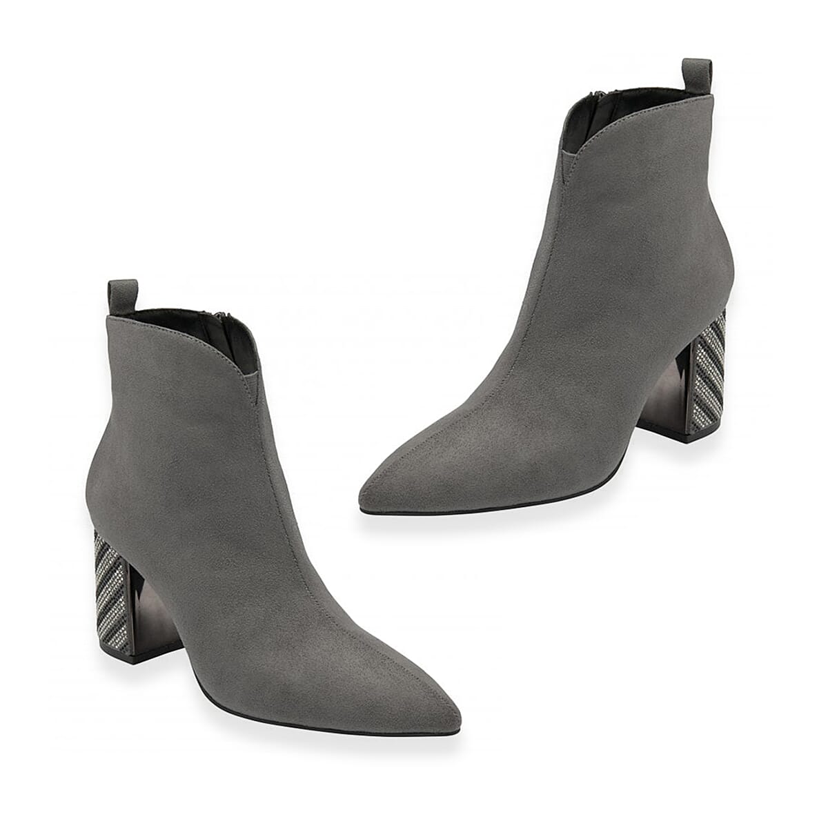 Lotus Lori Pointed Toe Ankle Boots (Size 5) - Grey V32586870 3
