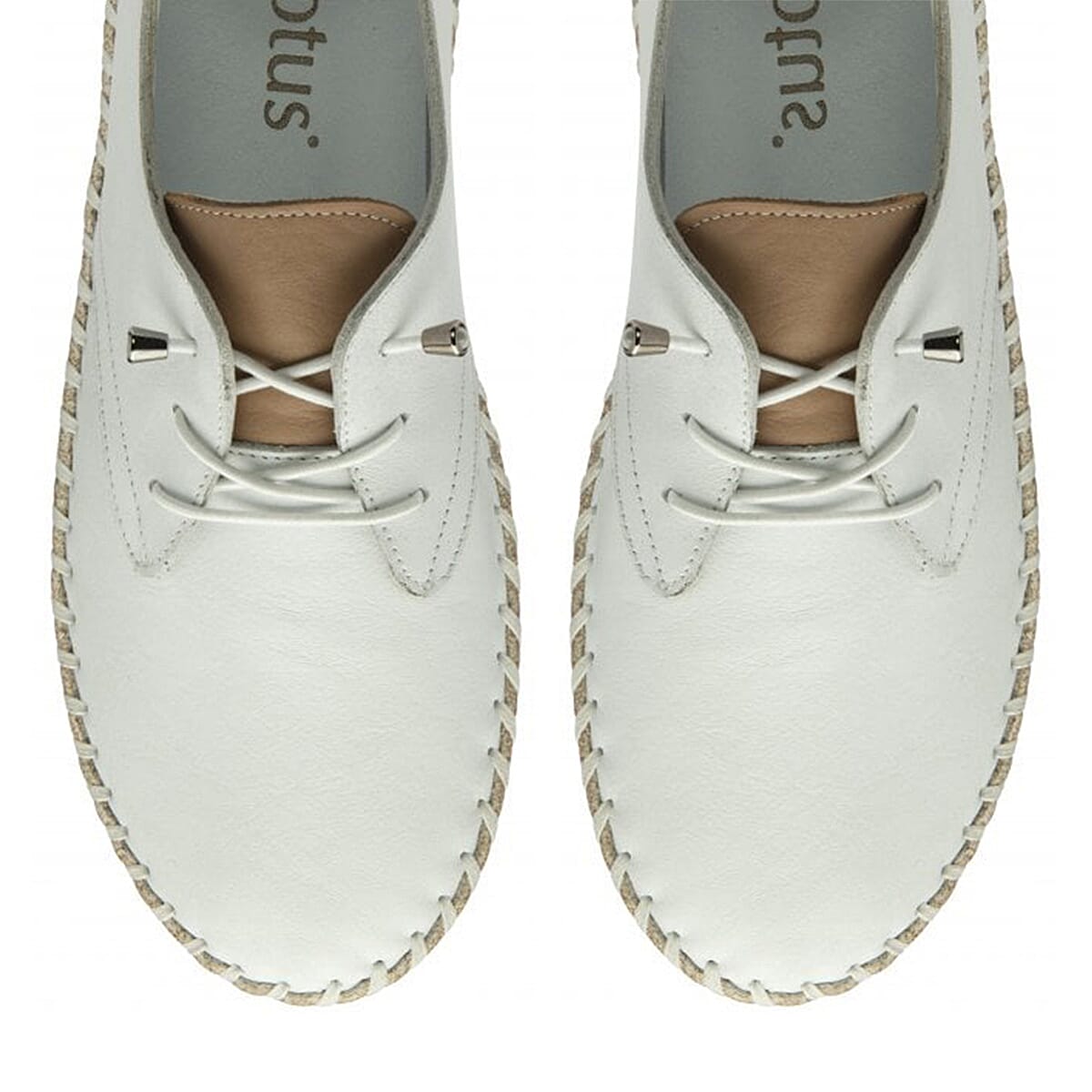 Lotus Marlie Leather Lace-Up Shoe (Size 3) - White 7797524 1