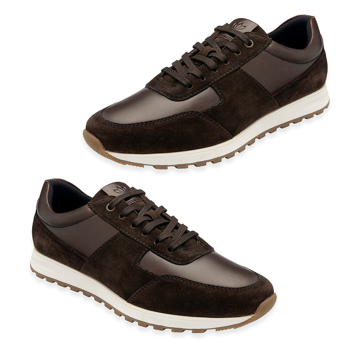 Lotus Tirso Mens Leather Lace-Up Casual Shoes (Size 9) - Brown V32525775 0