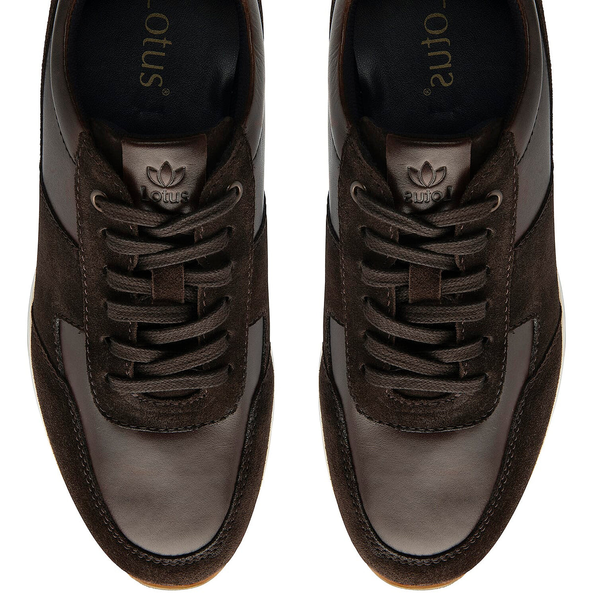 Lotus Tirso Mens Leather Lace-Up Casual Shoes (Size 9) - Brown V32525775 2