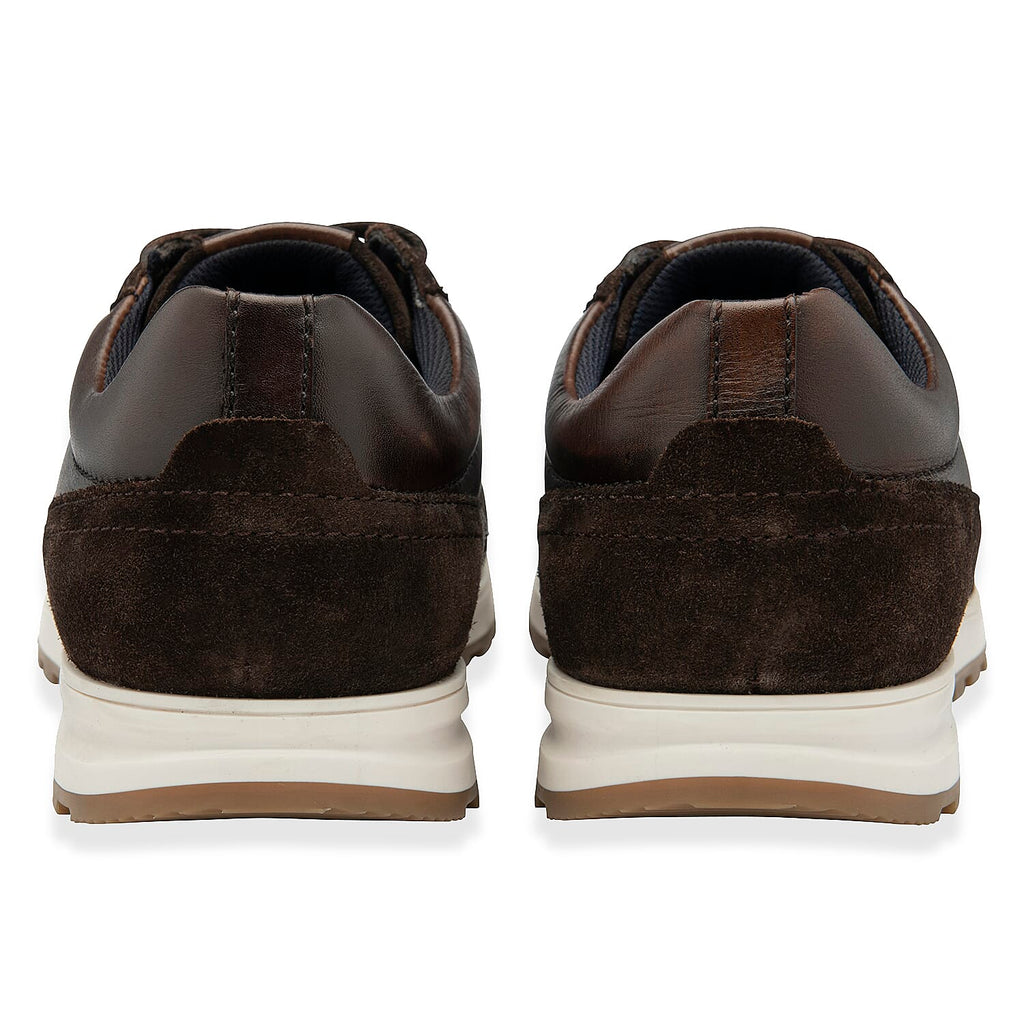 Lotus Tirso Mens Leather Lace-Up Casual Shoes (Size 9) - Brown