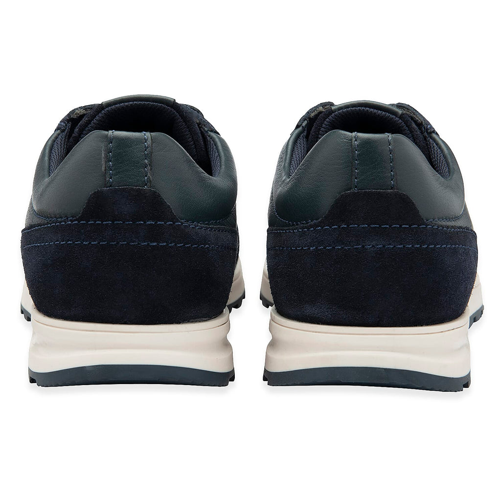 Lotus Tirso Mens Leather Lace-Up Casual Shoes (Size 10) - Navy