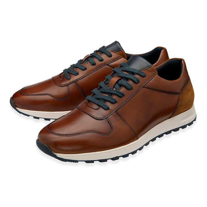 Lotus Ardezna Mens Leather Lace-Up Casual Shoes (Size 10) - Tan 8504244 2