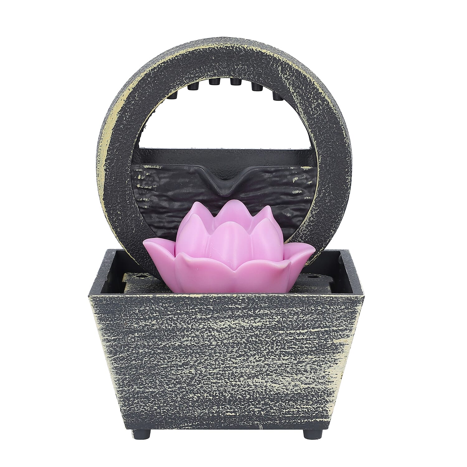 Lotus Mini Water Fountain with LED Light For Home DÃ©cor, Office and Living room 7585071 5